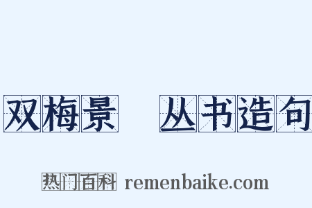 双梅景闇丛书造句是什么意思的图片